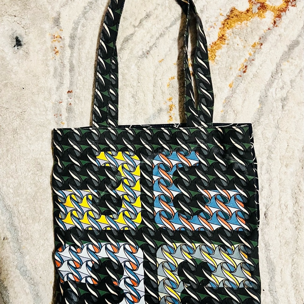 Tory Burch Tote Bag with Multicolor Accents - Picture 2 of 6